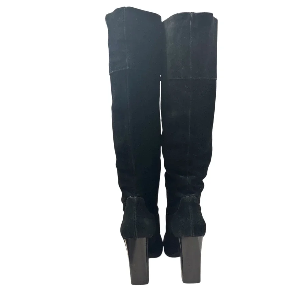 Marc Fisher Netty Black‎ Suede Tall Knee Boot Sz 8.5